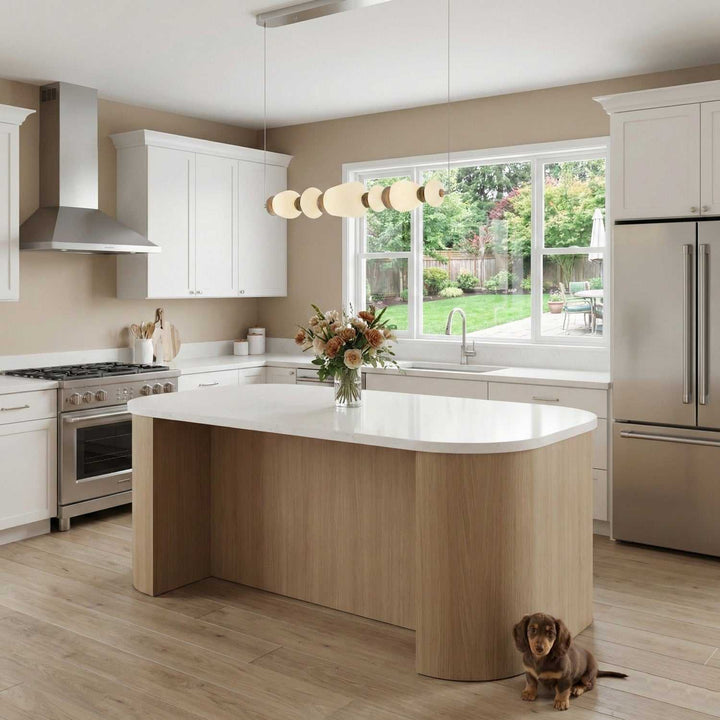 Artcraft Canada - AC5070SN - LED Island Pendant - Strata - Satin Nickel