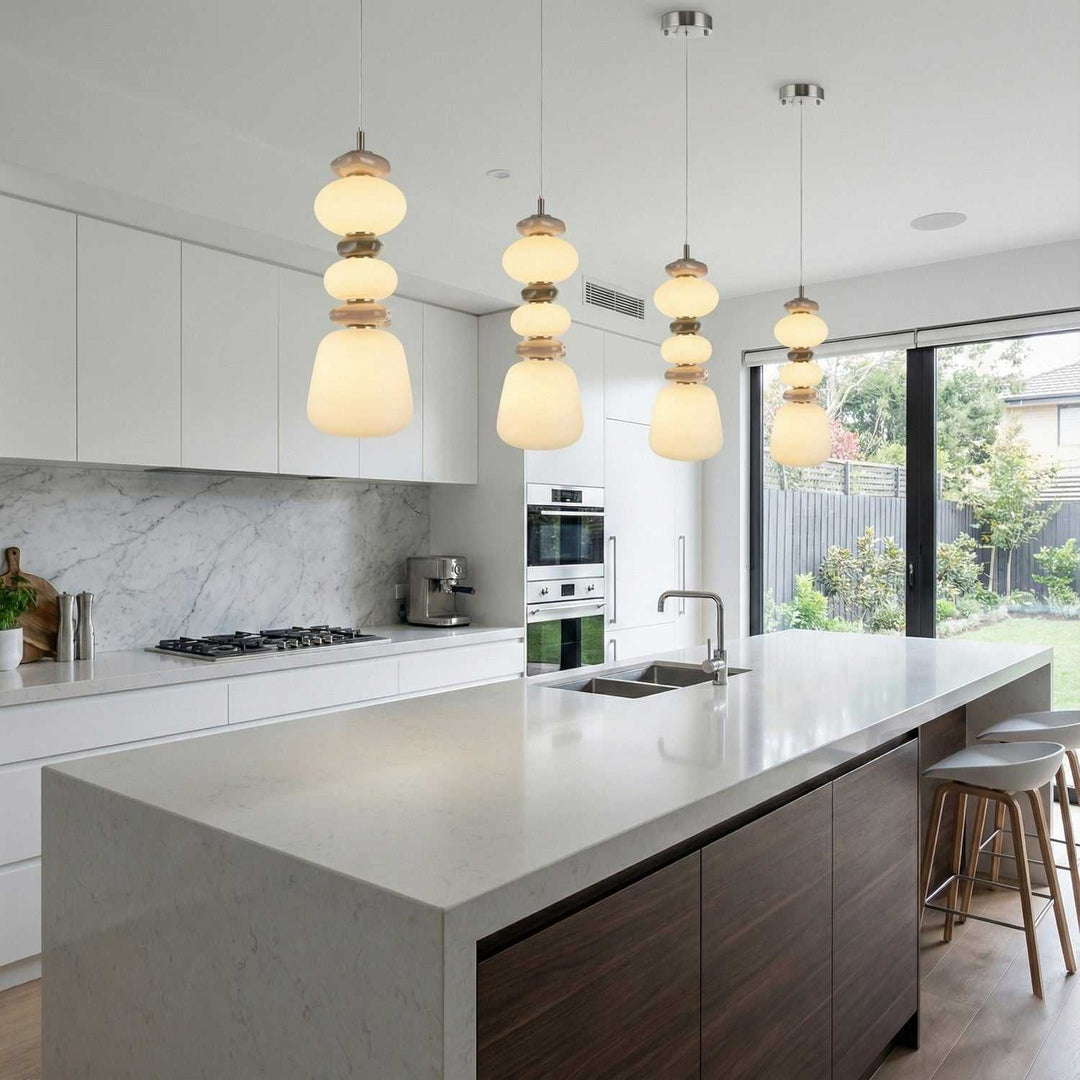 Strata LED Pendant in Satin Nickel Artcraft Canada