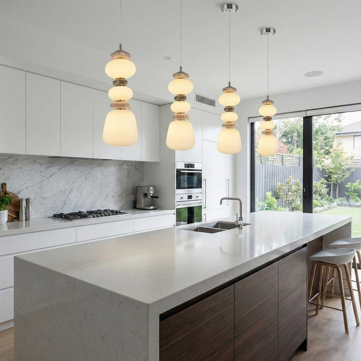 Strata LED Pendant in Satin Nickel Artcraft Canada