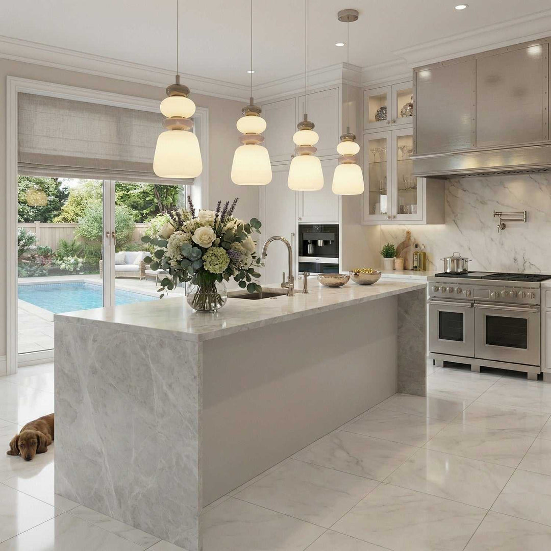 Artcraft Canada - AC5071SN - LED Pendant - Strata - Satin Nickel