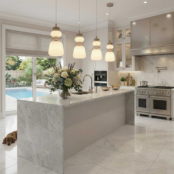 Artcraft Canada - AC5071SN - LED Pendant - Strata - Satin Nickel