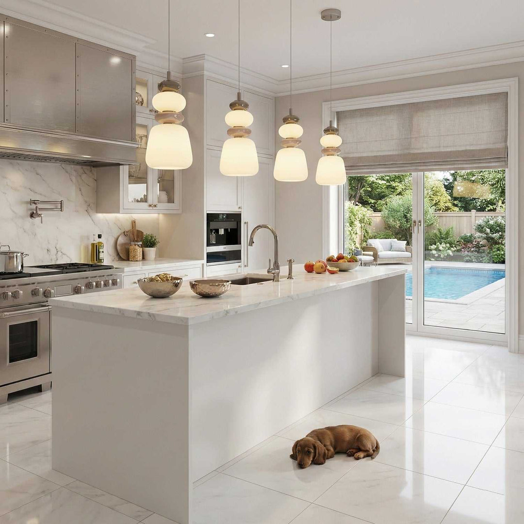 Artcraft Canada - AC5071SN - LED Pendant - Strata - Satin Nickel