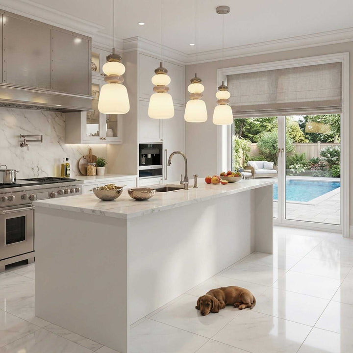 Artcraft Canada - AC5071SN - LED Pendant - Strata - Satin Nickel