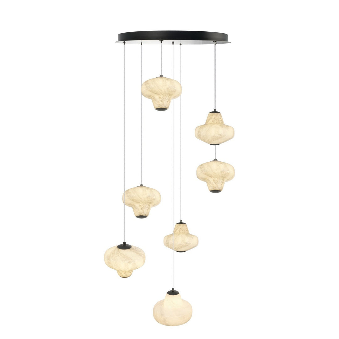 Artcraft Canada - AC5087GR - LED Chandelier - Solara - Graphite