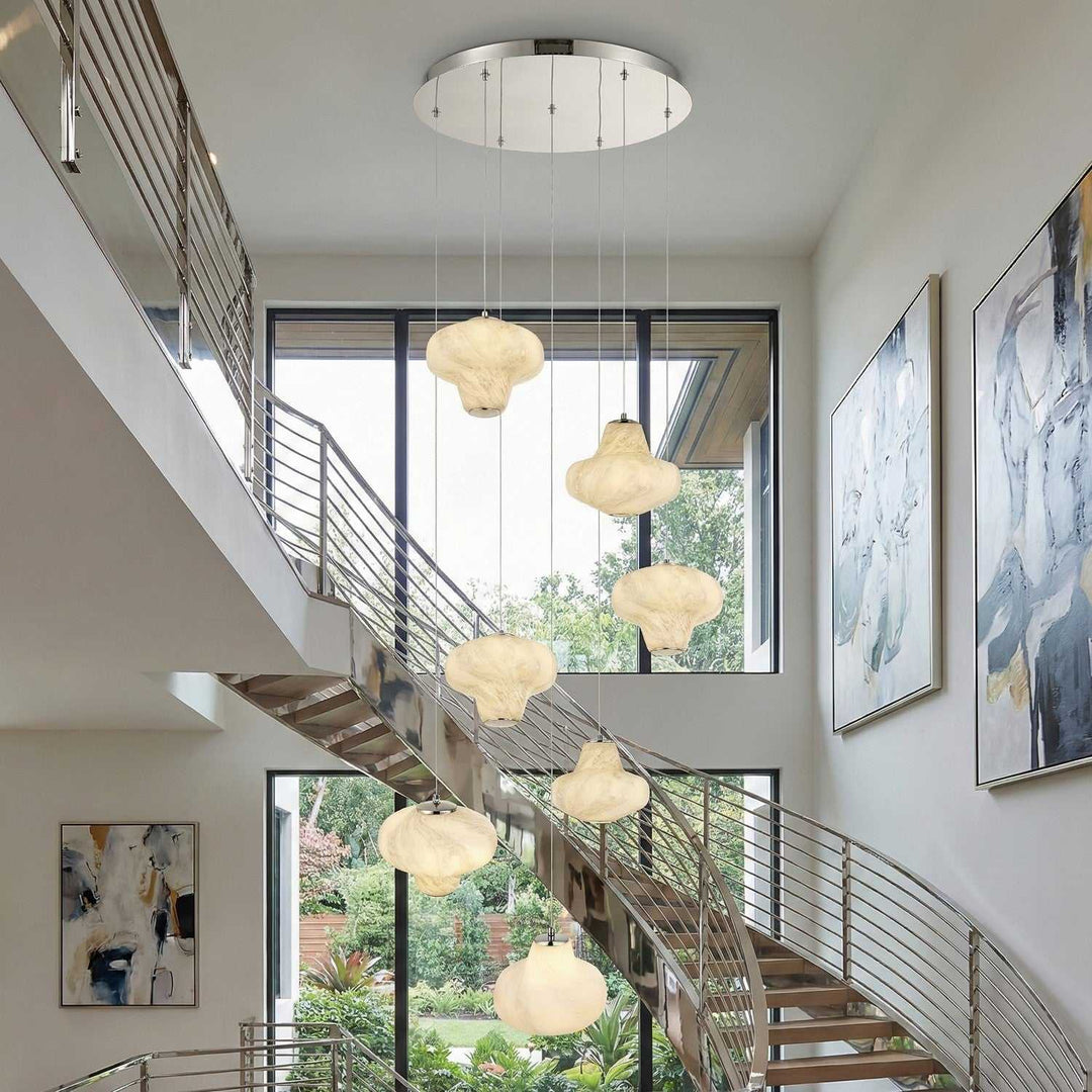 Artcraft Canada - AC5087GR - LED Chandelier - Solara - Graphite