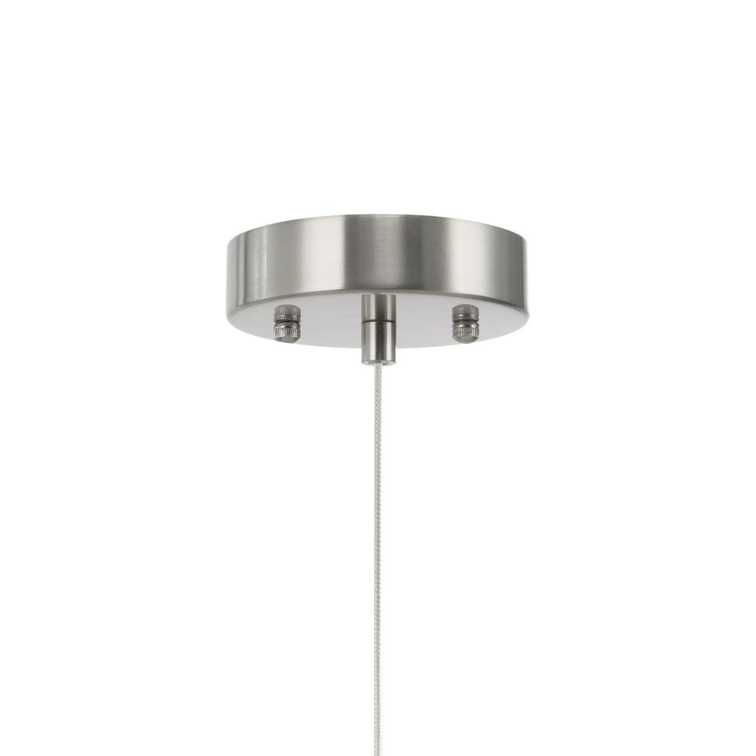 Zara LED Pendant in Brushed Nickel Artcraft Canada