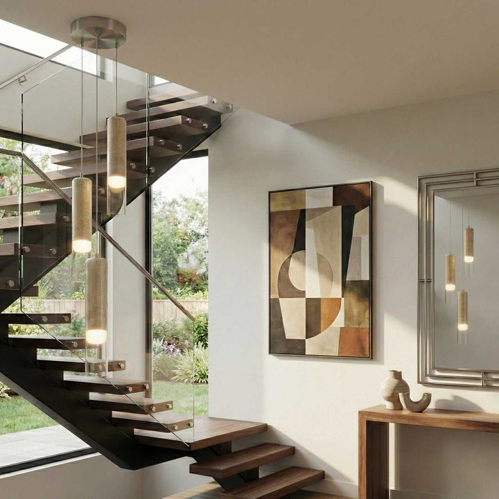 Zara LED Pendant in Brushed Nickel Artcraft Canada