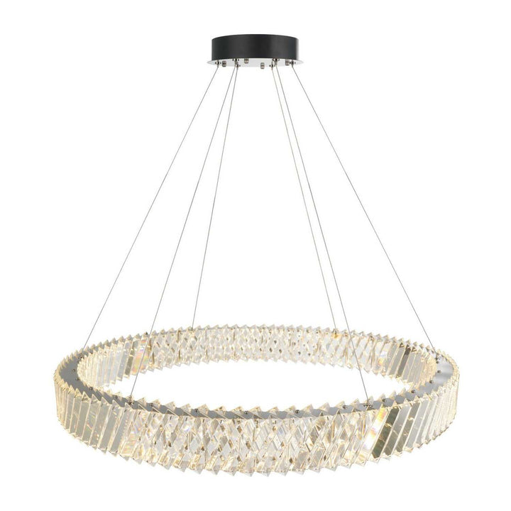 Alya LED Chandelier in Polished Nickel Artcraft Canada