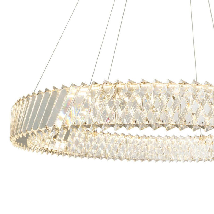 Alya LED Chandelier in Polished Nickel Artcraft Canada