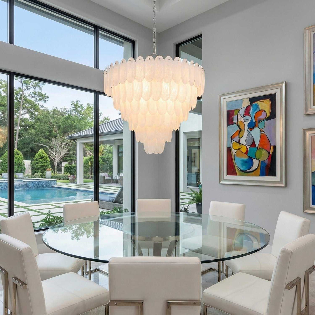 Serena 25 Light Chandelier in Satin Nickel Artcraft Canada