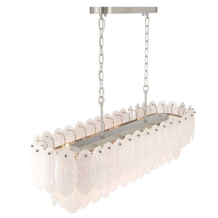 Artcraft Canada - AC12264SN - Nine Light Island Chandelier - Serena - Satin Nickel