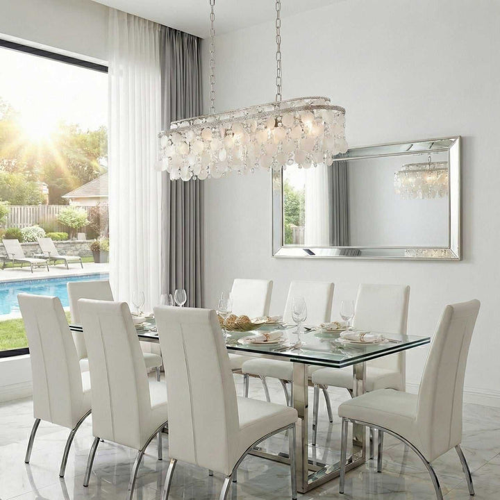 Artcraft Canada - AC12070PN - 12 Light Linear Pendant - Avara - Polished Nickel