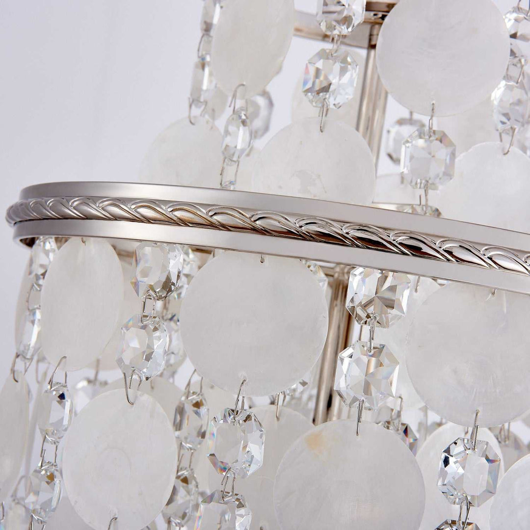 Avara Two Light Pendant in Polished Nickel Artcraft Canada