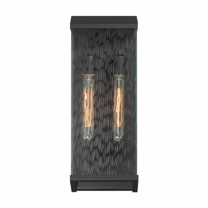 Azure Two Light Outdoor Lantern in Black Artcraft Canada