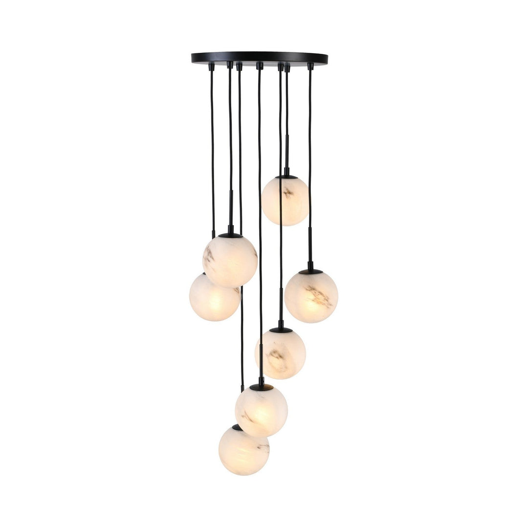 Artcraft Canada - AC12287BK - Seven Light Lantern - Nightfall - Black