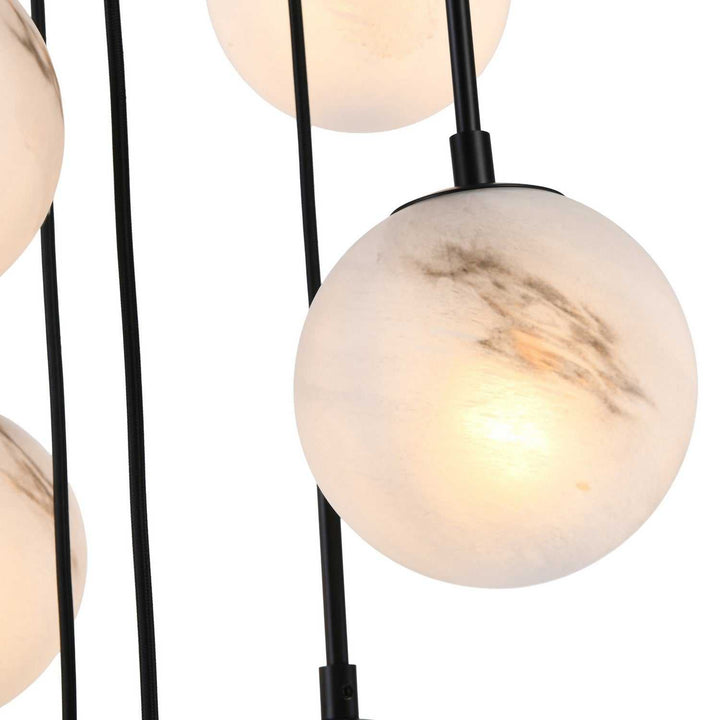 Artcraft Canada - AC12287BK - Seven Light Lantern - Nightfall - Black