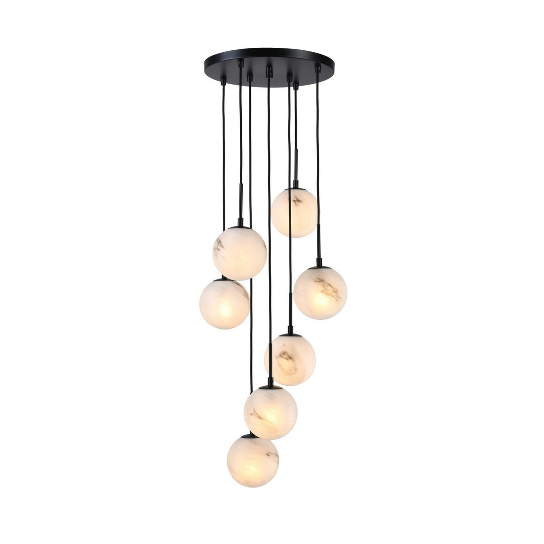 Artcraft Canada - AC12287BK - Seven Light Lantern - Nightfall - Black