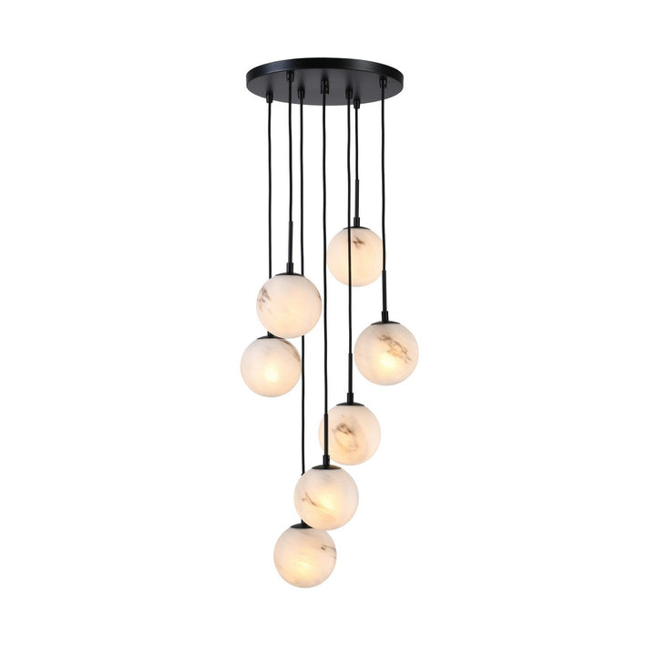Artcraft Canada - AC12287BK - Seven Light Lantern - Nightfall - Black