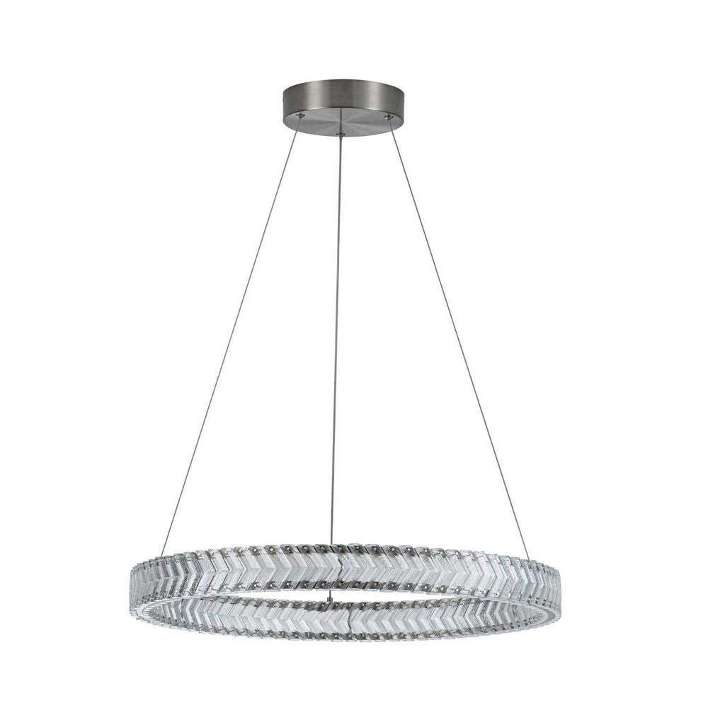 Artcraft Canada - AC5051BN - LED Pendant - Chevron - Brushed Nickel