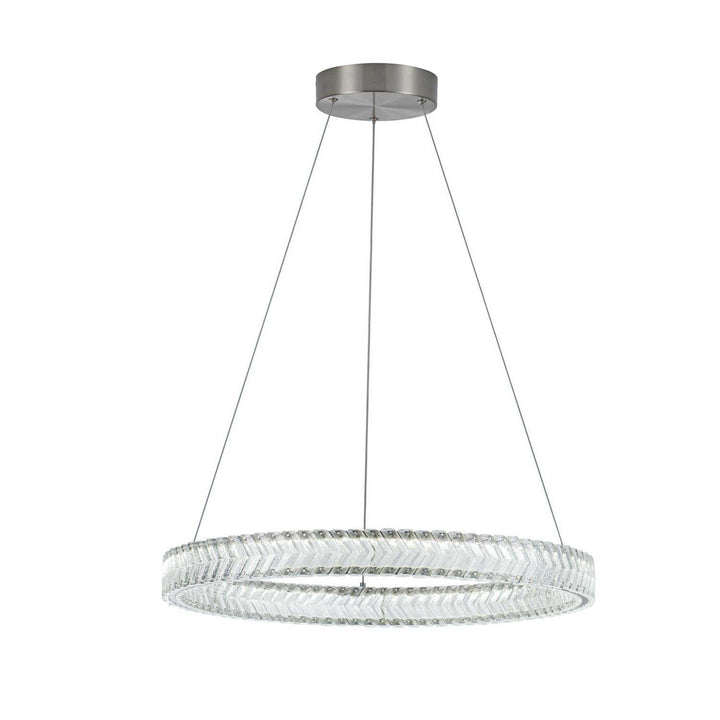 Artcraft Canada - AC5051BN - LED Pendant - Chevron - Brushed Nickel
