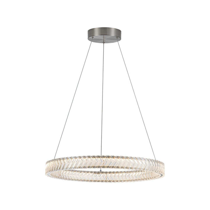 Artcraft Canada - AC5051BN - LED Pendant - Chevron - Brushed Nickel