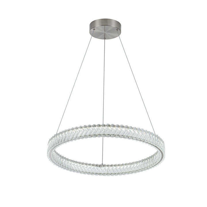 Artcraft Canada - AC5051BN - LED Pendant - Chevron - Brushed Nickel