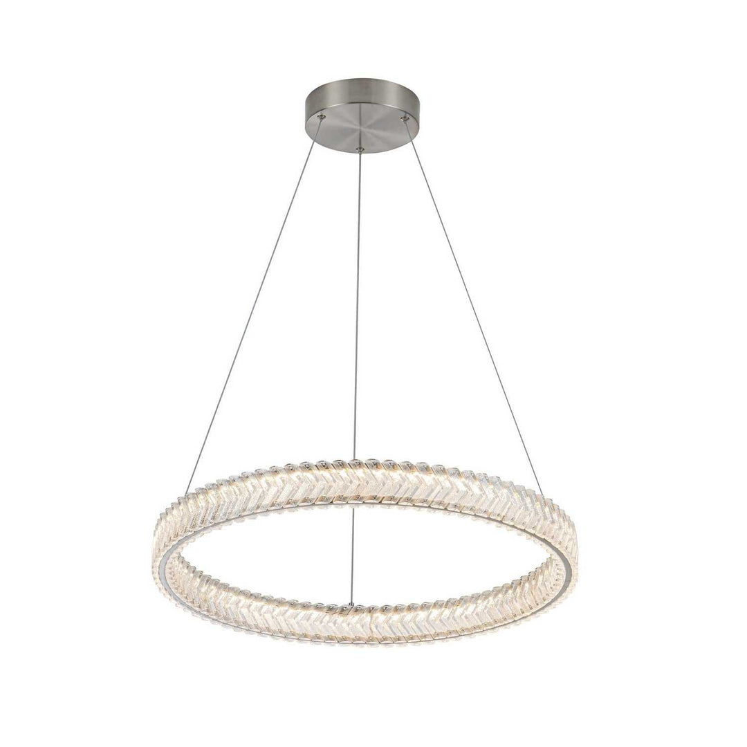Artcraft Canada - AC5051BN - LED Pendant - Chevron - Brushed Nickel