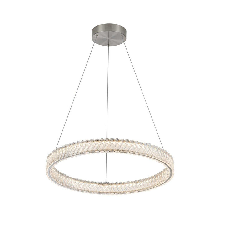 Artcraft Canada - AC5051BN - LED Pendant - Chevron - Brushed Nickel