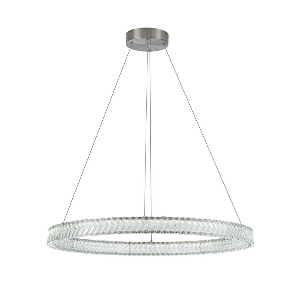 Artcraft Canada - AC5052BN - LED Pendant - Chevron - Brushed Nickel