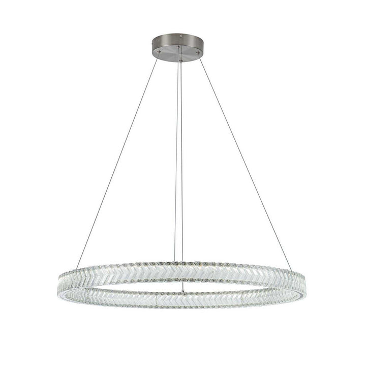 Artcraft Canada - AC5052BN - LED Pendant - Chevron - Brushed Nickel