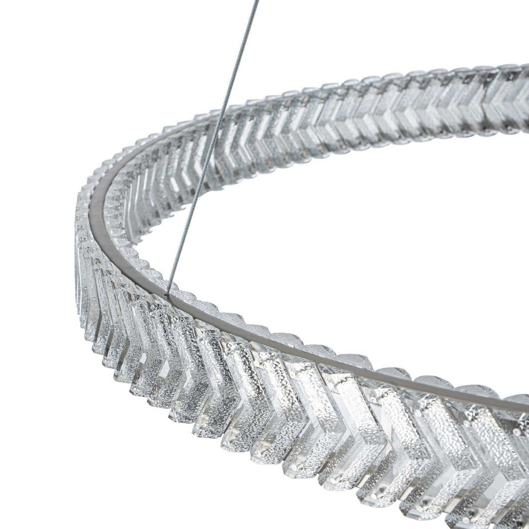 Artcraft Canada - AC5052BN - LED Pendant - Chevron - Brushed Nickel