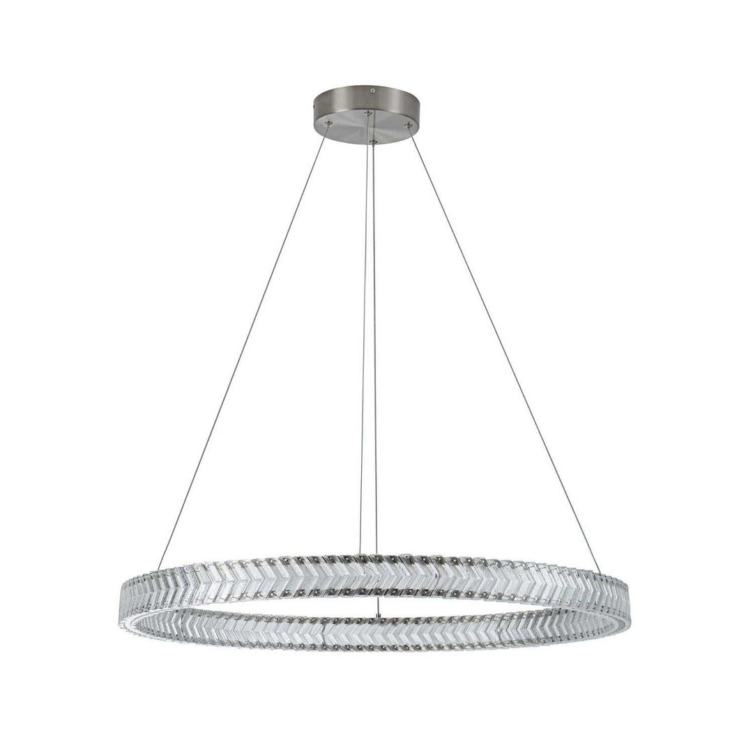 Artcraft Canada - AC5052BN - LED Pendant - Chevron - Brushed Nickel