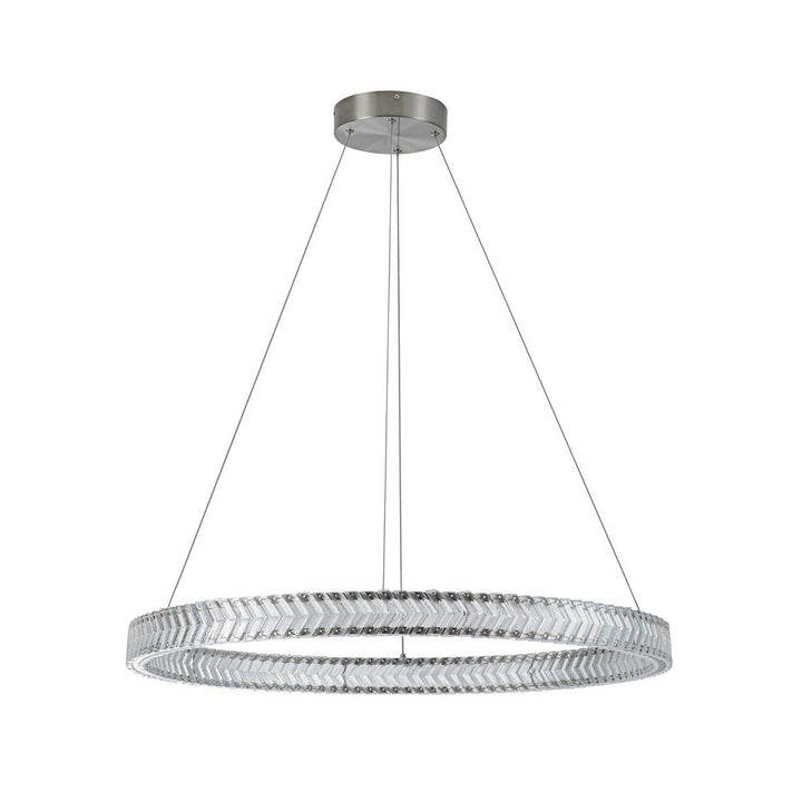 Artcraft Canada - AC5052BN - LED Pendant - Chevron - Brushed Nickel