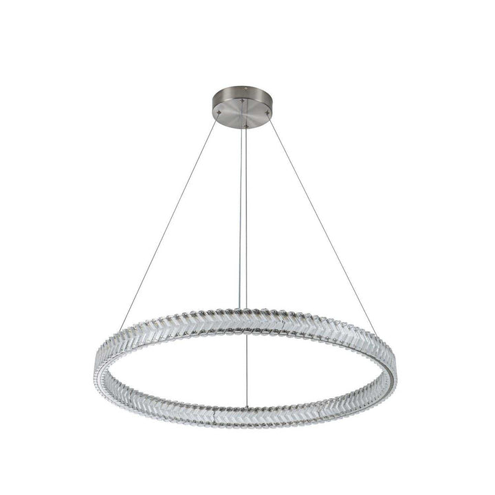 Artcraft Canada - AC5052BN - LED Pendant - Chevron - Brushed Nickel