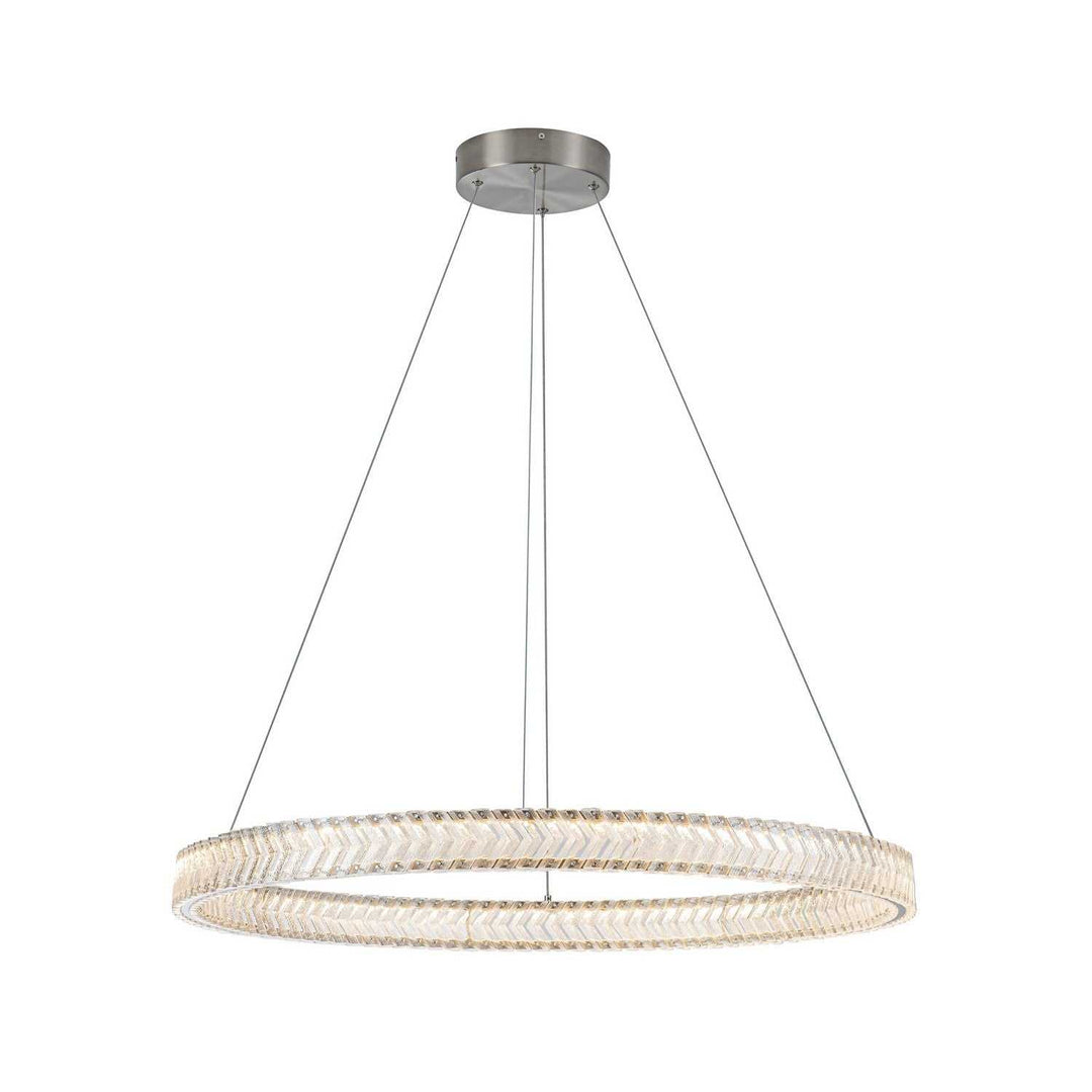 Artcraft Canada - AC5052BN - LED Pendant - Chevron - Brushed Nickel