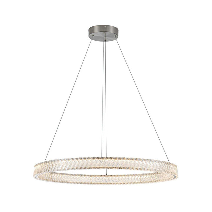Artcraft Canada - AC5052BN - LED Pendant - Chevron - Brushed Nickel