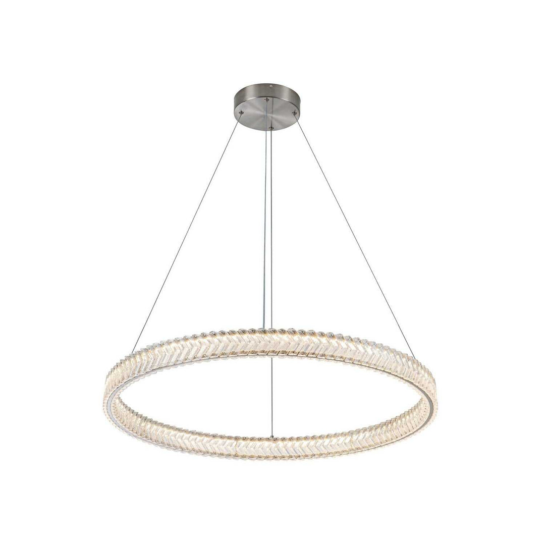 Artcraft Canada - AC5052BN - LED Pendant - Chevron - Brushed Nickel