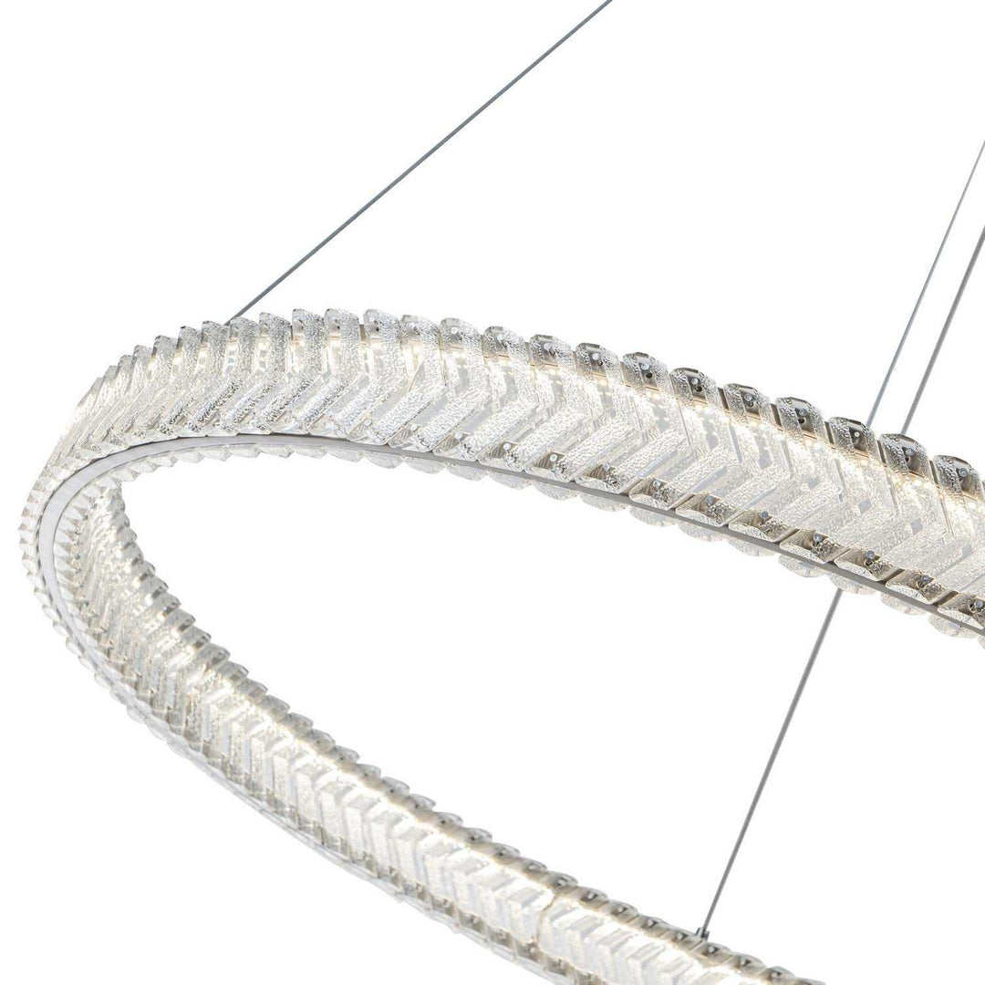 Artcraft Canada - AC5052BN - LED Pendant - Chevron - Brushed Nickel