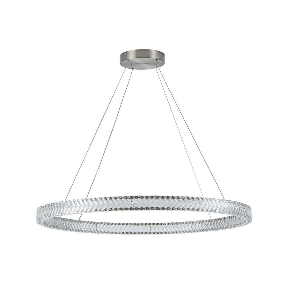 Artcraft Canada - AC5053BN - LED Pendant - Chevron - Brushed Nickel