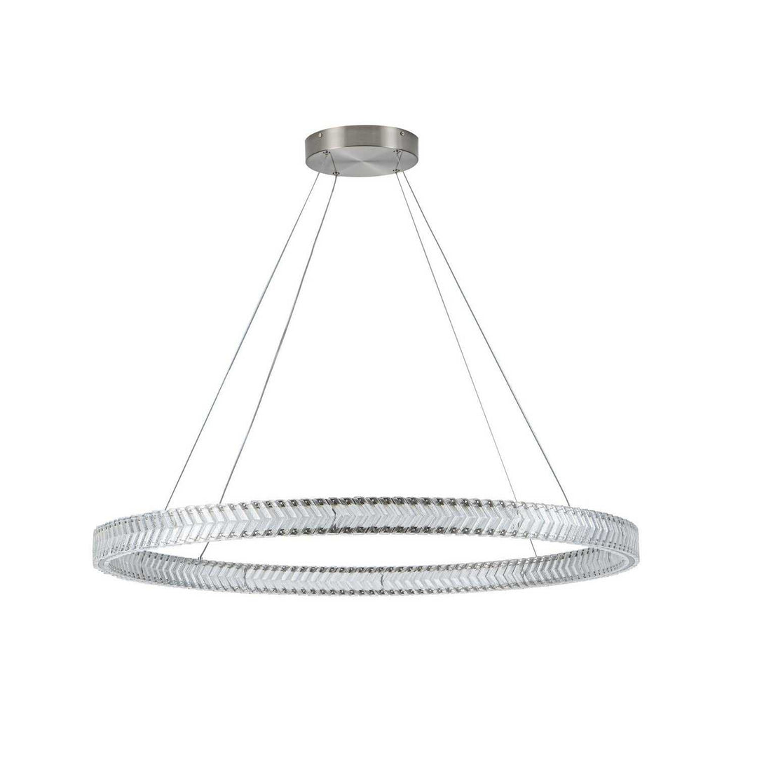 Artcraft Canada - AC5053BN - LED Pendant - Chevron - Brushed Nickel