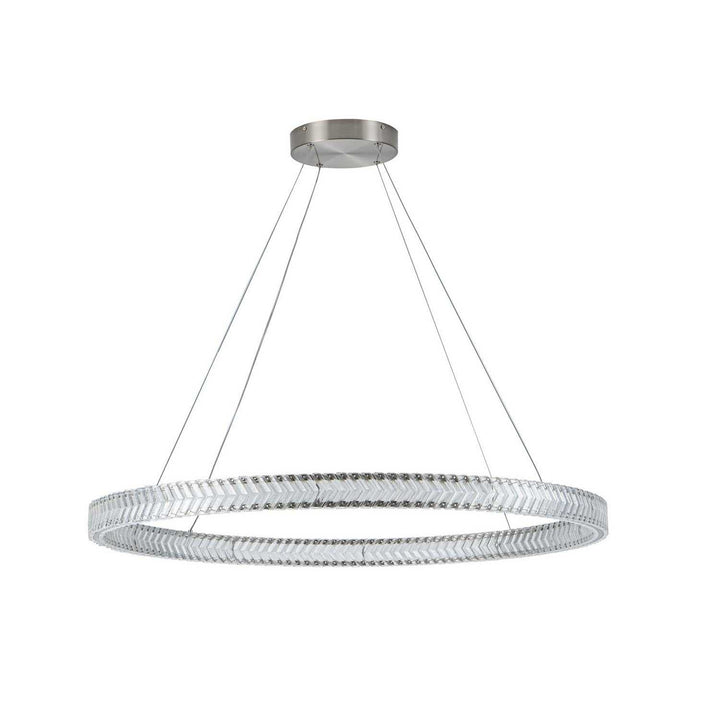 Artcraft Canada - AC5053BN - LED Pendant - Chevron - Brushed Nickel