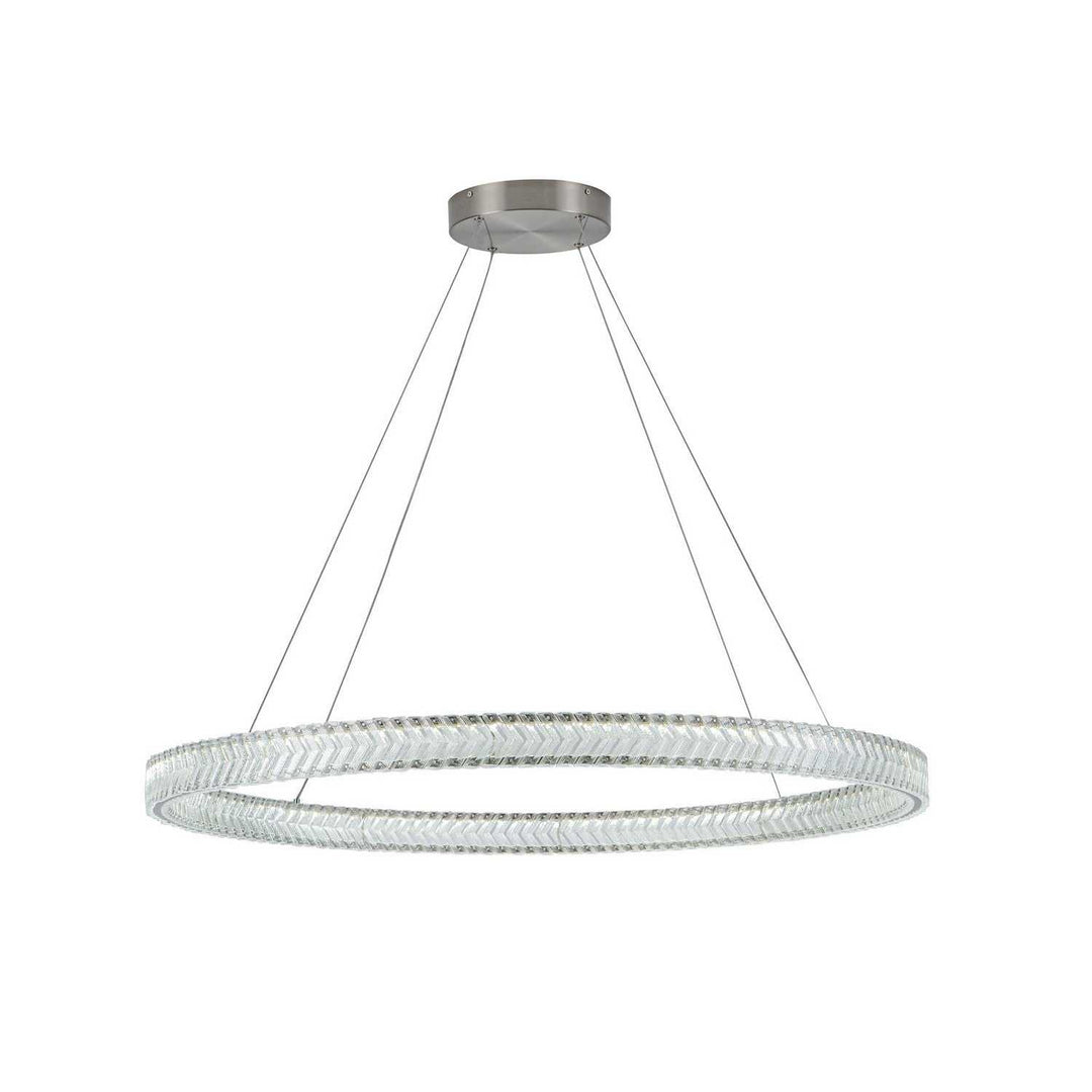 Artcraft Canada - AC5053BN - LED Pendant - Chevron - Brushed Nickel