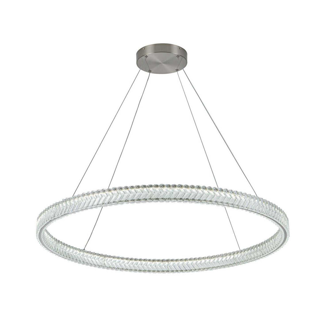 Artcraft Canada - AC5053BN - LED Pendant - Chevron - Brushed Nickel