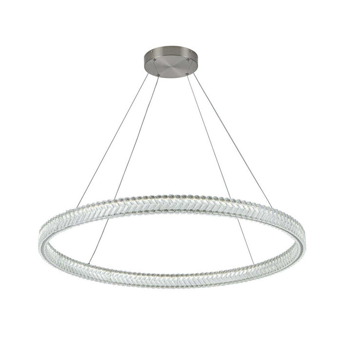 Artcraft Canada - AC5053BN - LED Pendant - Chevron - Brushed Nickel