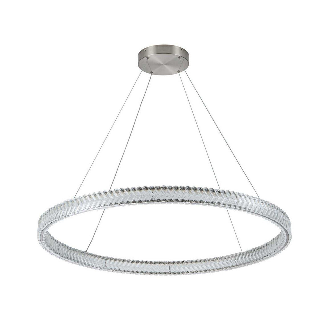 Artcraft Canada - AC5053BN - LED Pendant - Chevron - Brushed Nickel