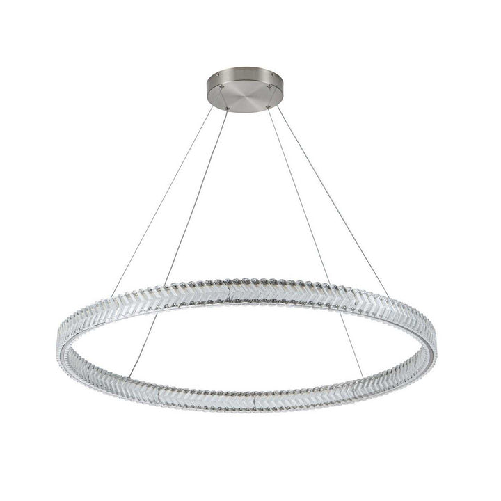 Artcraft Canada - AC5053BN - LED Pendant - Chevron - Brushed Nickel