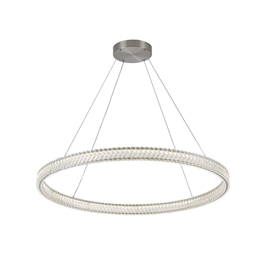 Artcraft Canada - AC5053BN - LED Pendant - Chevron - Brushed Nickel
