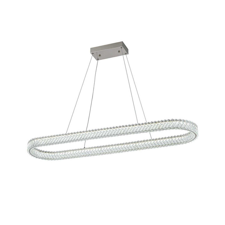 Artcraft Canada - AC5054BN - LED Island Pendant - Chevron - Brushed Nickel
