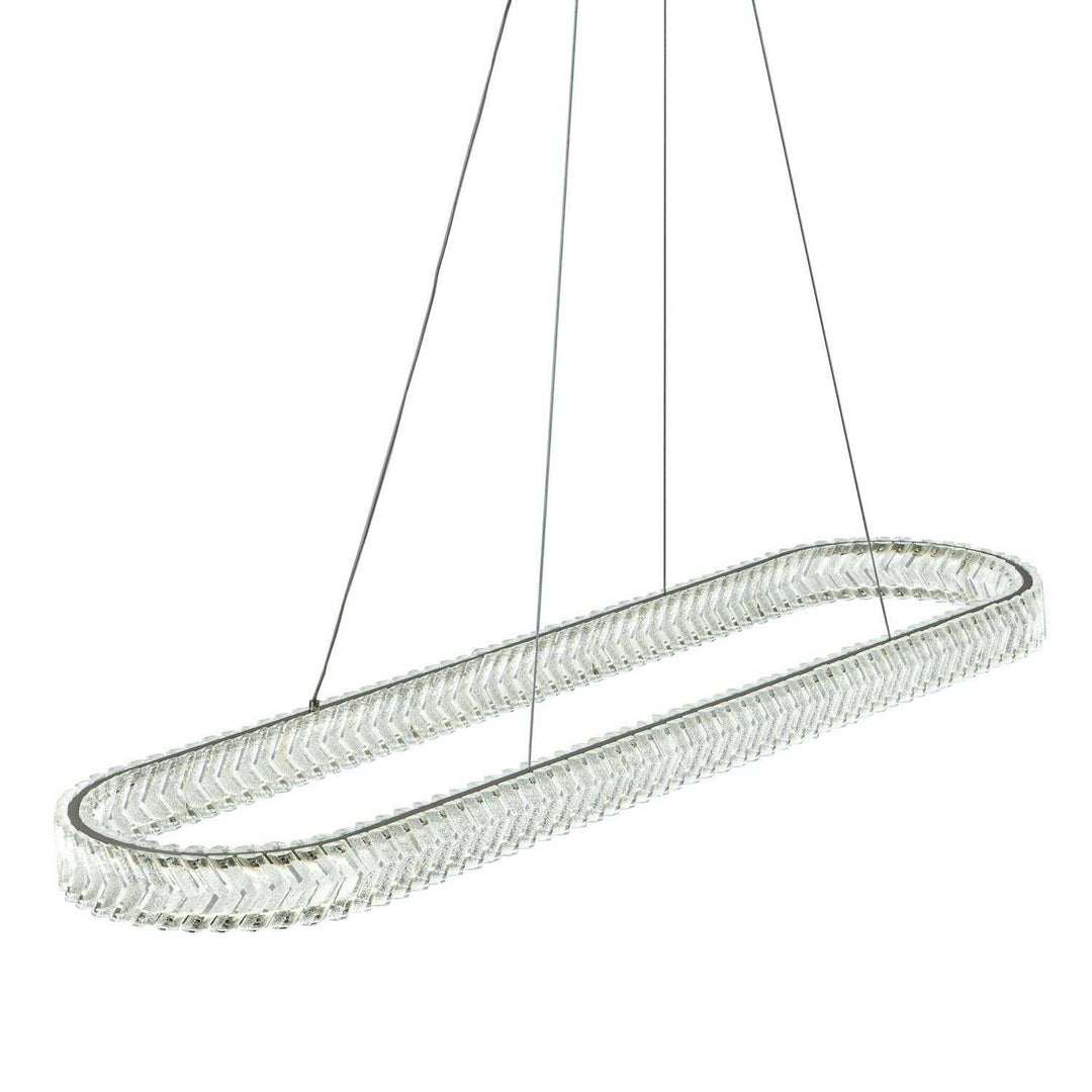 Artcraft Canada - AC5054BN - LED Island Pendant - Chevron - Brushed Nickel