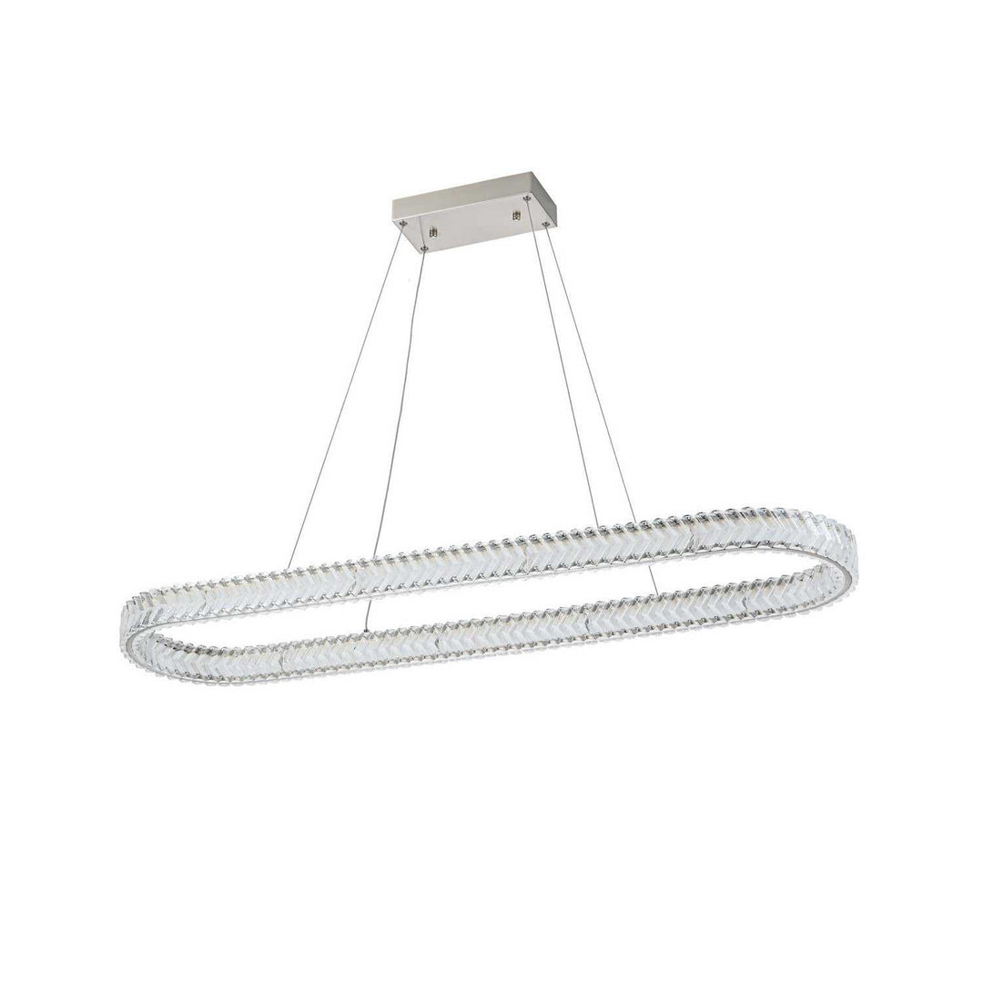 Artcraft Canada - AC5054BN - LED Island Pendant - Chevron - Brushed Nickel